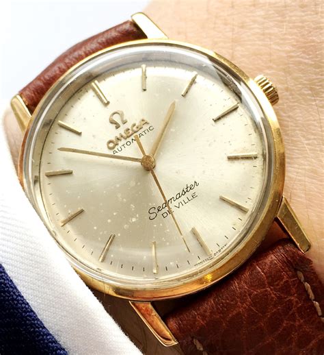 omega seamaster deville automatic gold